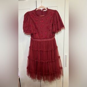 Ivy City Co Red/Burgundy Anastasia Dress (SHORT version)